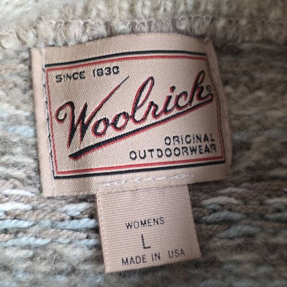 Woolrich Vintage Women’s Large Wool Nordic Sweater USA - Picture 6 of 9